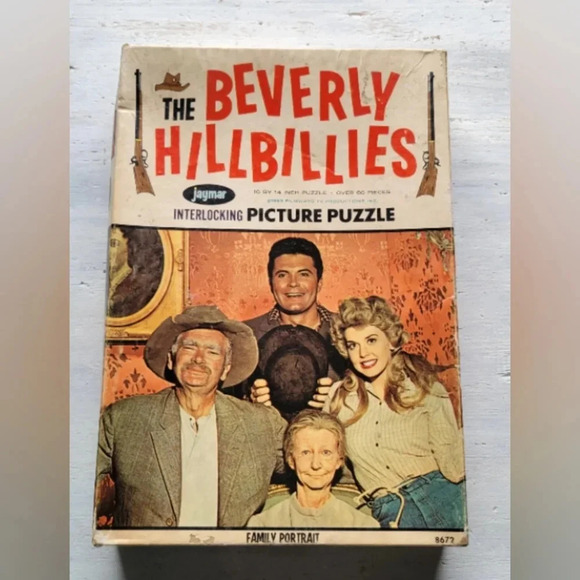 "Vintage 1963 Beverly Hillbillies Jigsaw Puzzle 60+ Pieces" Complete in Frame - Picture 3 of 9